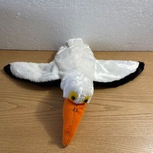 Caltoy Pelican Hand Puppet Plush Bird White Pretend Play Classroom Toy 15”